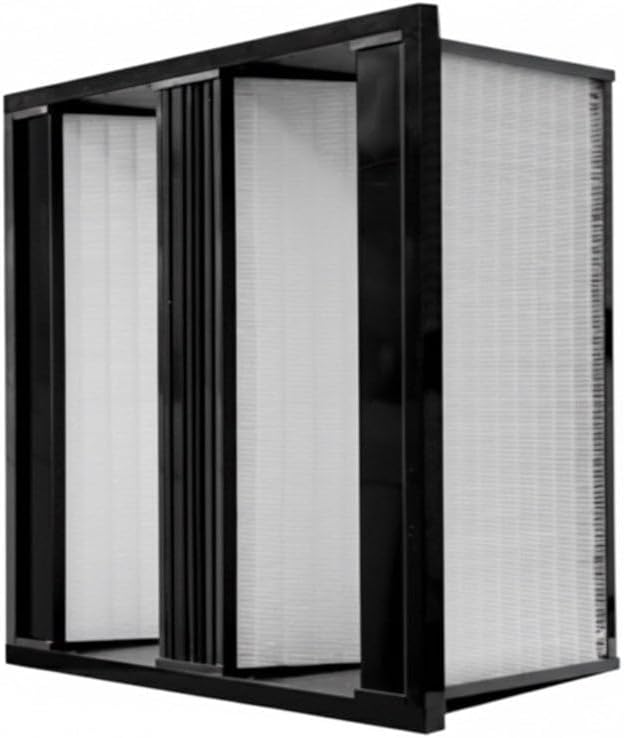 Synthetic Mini Pleat Rigid V-Bank Air Filter 24x24x12 – MERV 15 ASHRAE 52.2 - Image 5