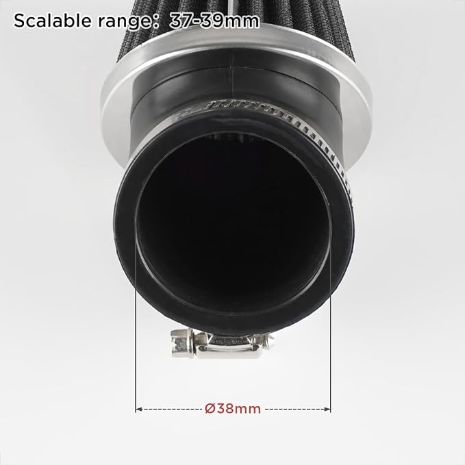Evermotor 37mm 38mm 39mm Carburetor Cleaner Air Filter Fit in 50cc 70cc 90cc - Image 2