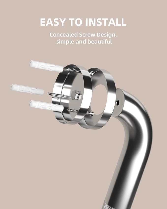 24 Inch Anti Slip Shower Grab Bar, Munzong Stainless Steel Bathroom Grab Bar, Satin Brushed Nickel Knurled Bathroom Balance Bar,Safety Hand Rail Support Handicap Elderly Senior Assist Bath Handle