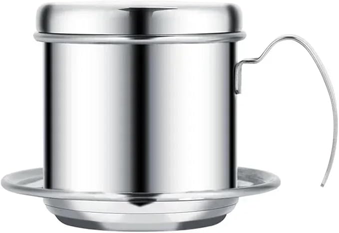 Stainless Steel 304 Vietnamese Coffee Filter Cup Drip Pot Simple And Portable by Unknown