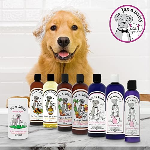 Jax n Daisy Honey Shampoo for Dogs Dog Shampoo for All Kinds of Breed Puppy w Honey Nectar Coconut Avocado Argan Oil pet with Lght Scent Furry Freshness