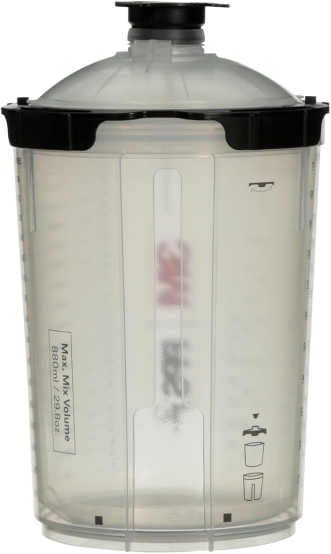 3M PPS 2.0 Spray Gun Cup, Lids and Liners Kit, 28 Ounces, 200-Micron Filter - Image 14