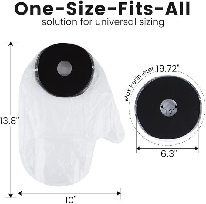 Cast Covers for Shower Arm, Waterproof Cast Cover Arm, Cast Cover for Swimming, Cast Protector for Shower Adult, Hand (Diameter - 6.3")