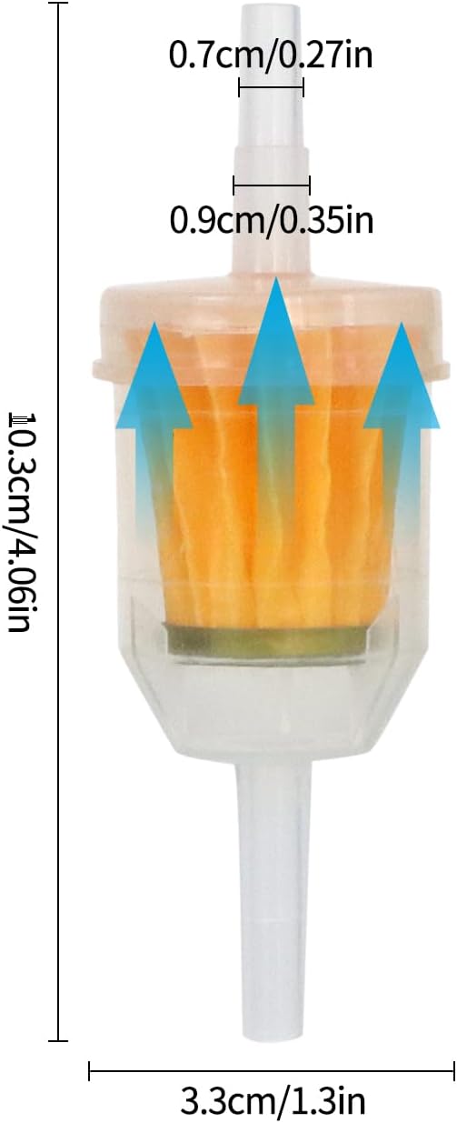 Inline Fuel Filter for Lawn Mower, Small Engine, John Deere, Kawasaki - Image 7