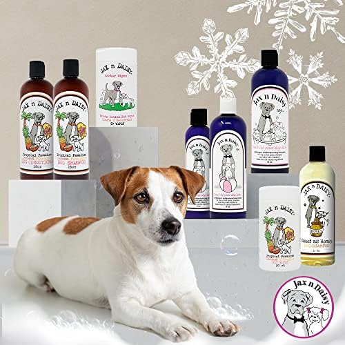 Jax n Daisy Honey Shampoo for Dogs Dog Shampoo for All Kinds of Breed Puppy w Honey Nectar Coconut Avocado Argan Oil pet with Lght Scent Furry Freshness