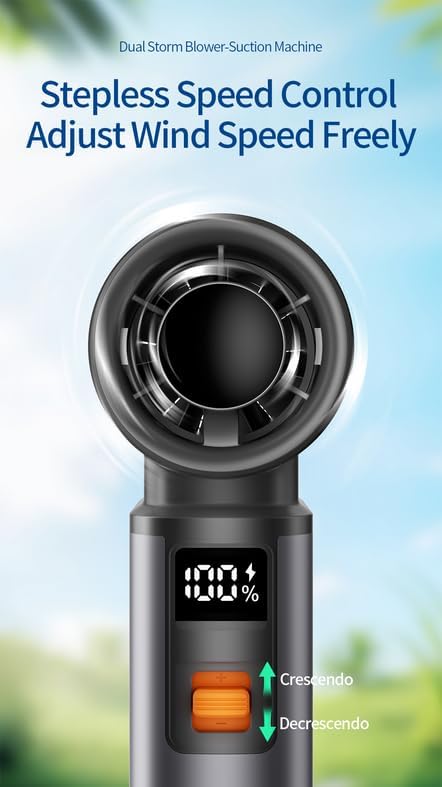 joic 130, 000 RPM Powerful 100 Speed Portable Fan, High Speed Turbo Air - Image 8