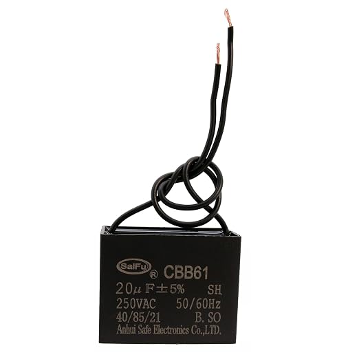 CBB61 Capacitor 20uf 250V AC Ceiling Fan 2 Wire 50/60Hz by AKZYTUE