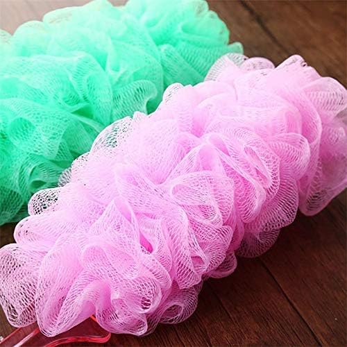 Vivona 40CM Long Crystal Handle Bath Brush Shower Scrubber Sponge Flower Soft - Image 6