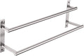 KOKOSIRI 24 Inch Bath Towel Bars Double Towel Racks Bathroom Towel Holder Towel Rails Towel Storage Towel Shelves Wall Mount Stainless Steel Brushed Nickel B5010BR-L24