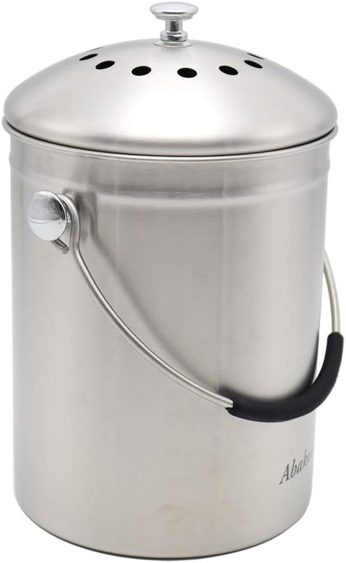 Abakoo Stainless Steel Compost Bin - Image 2
