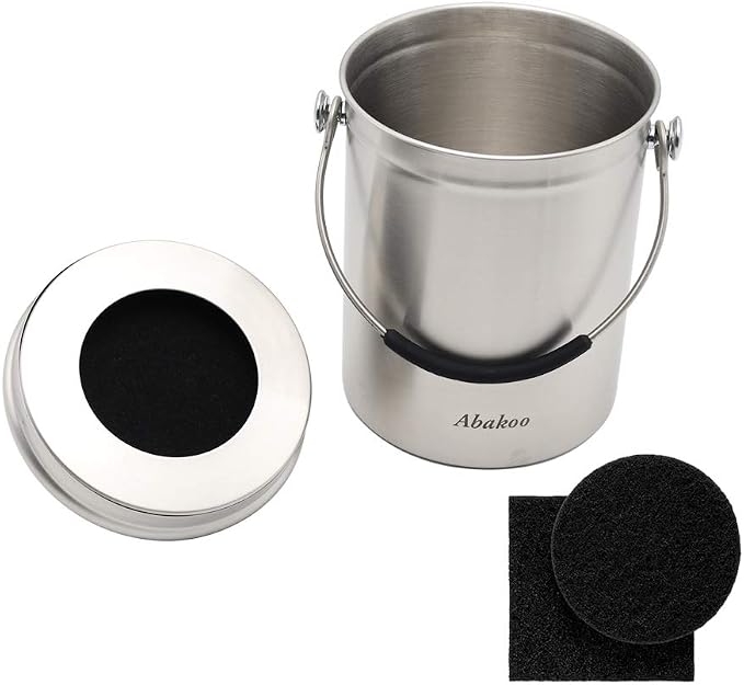 Abakoo Stainless Steel Compost Bin - Image 4