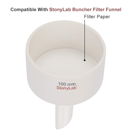 StonyLab Quantitative Filter Paper Circles, 94mm Diameter Cellulose Filter Paper - Image 2