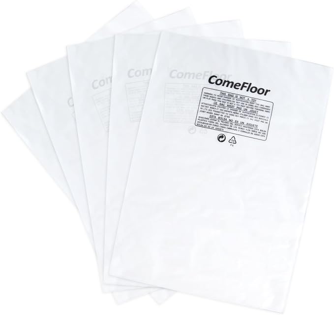 Clear Plastic Dust Collector Replacement Bag Fit 20-Inch Diameter Filter Drums by ComeFloor