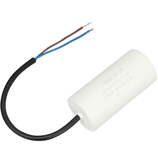 CBB60 Run Capacitor with Wire Lead 250V AC 100uF 50/60Hz Run Round Capacitors by Unknown