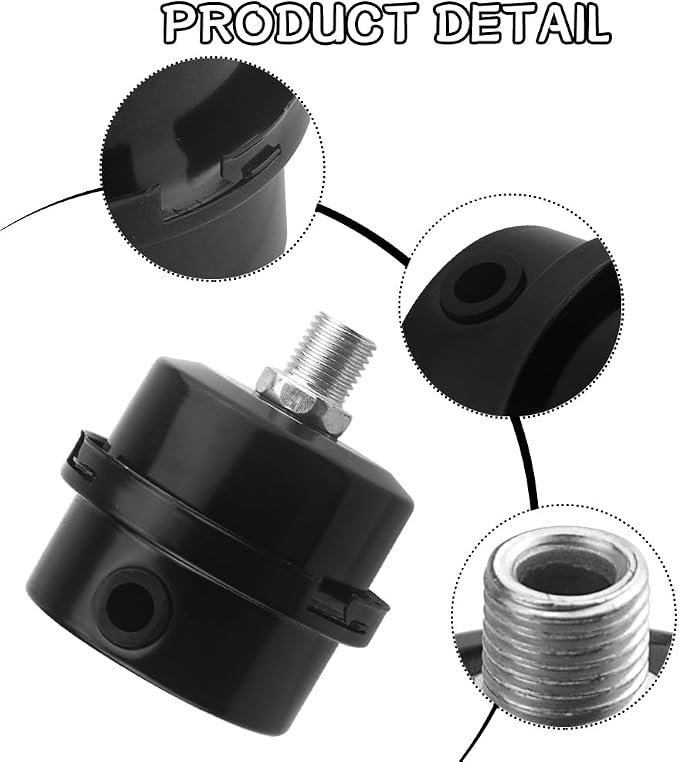 WMYCONGCONG 2 PCS 1/4" 12.5mm Air Compressor Silencer Filter Metal Air - Image 5