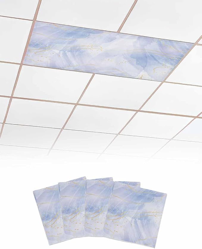 Yukro 4 Pack Fluorescent Light Covers by Unknown