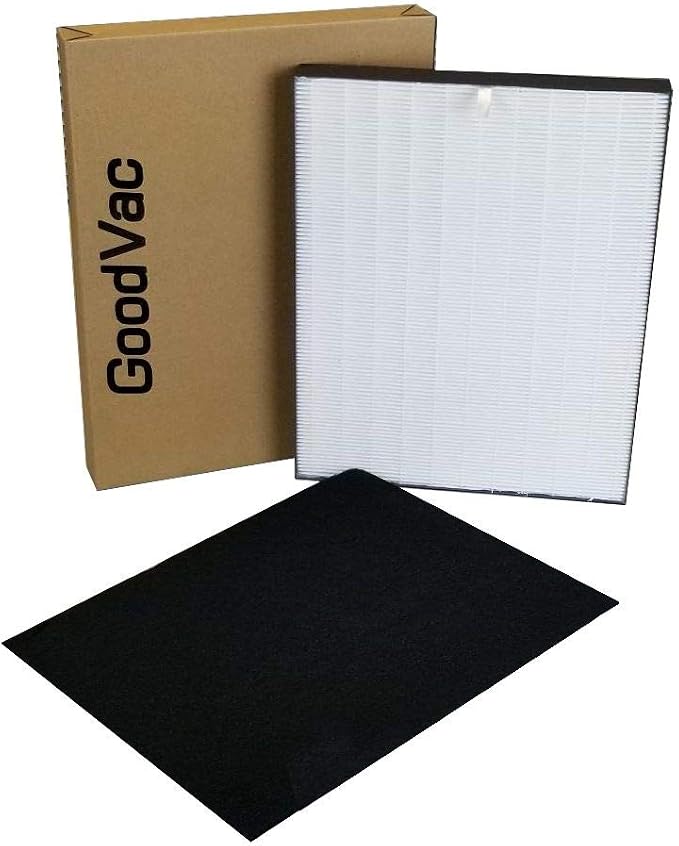 HEPA to Replace Sharp Filter # FZ-F60HFU and Carbon Panel FZ-F60DFU by GOODVAC