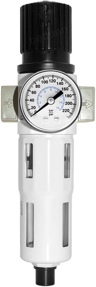 Beduan 3/8" Heavy Duty NPTCompressed Air Pressure Regulator Filter, Water/Oil by Beduan