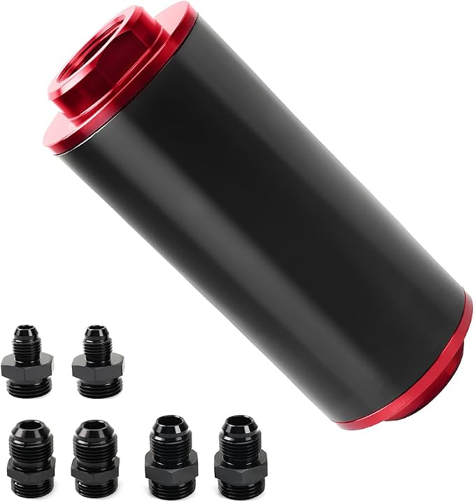 BARTOO Universal 50MM 100 Micron Inline Fuel Filter by BARTOO