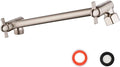 Shower Head Extender, Adjustable Shower Head Extension Brushed Nickel, Adjustable for Any Shower Angels, Universal Straight Shower Arm