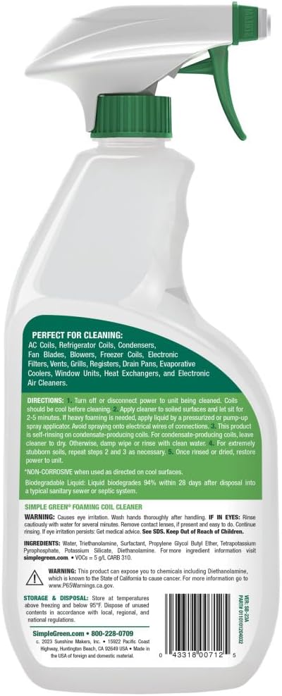 Simple Green Foaming Coil Cleaner - Image 2