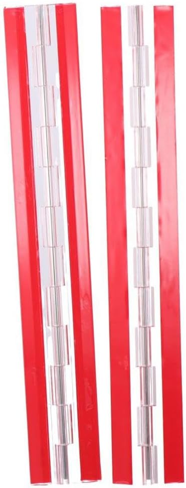 2pcs 300mm Transparent Plastic Acrylic Continuous Piano Hinge, Acrylic - Image 4