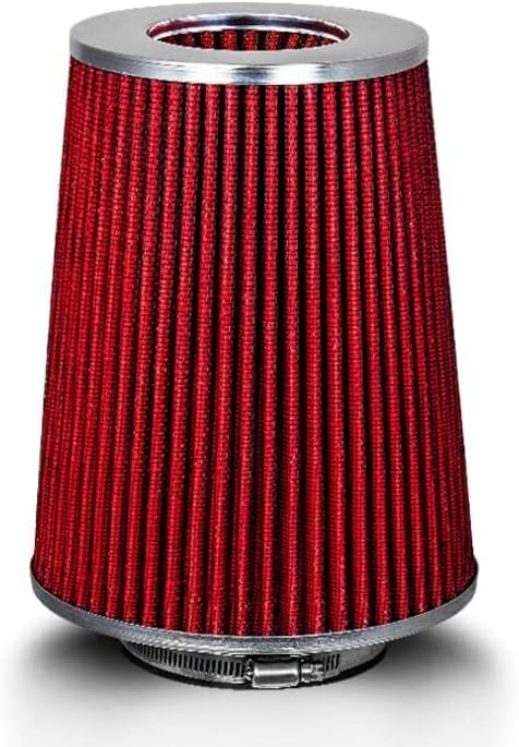 RED 4 inch 102 mm Inlet Truck Air Cone Replacement Performance Washable - Image 3