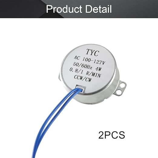 Fielect 2Pcs Synchronous Motor AC 110V 0.8-1RPM Turntable Motor CW/CCW - Image 4