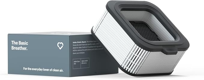 Mila Air Authentic Basic Breather H12 HEPA Home Replacement Filter, Genuine by Mila