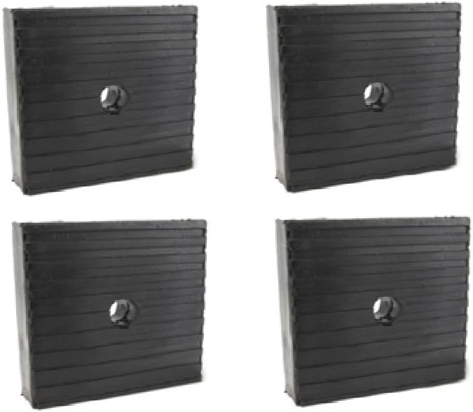 4 Pack Medium Anti Vibration Isolation Pads Air Compressor Heavy Equipment 4x4x1 by Unknown