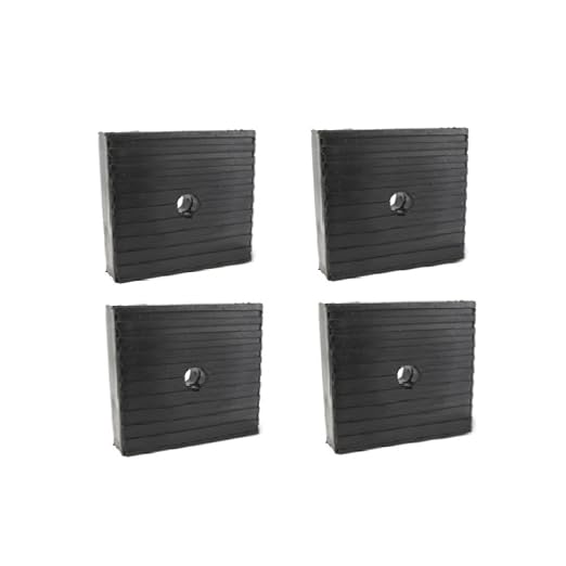 Pack Medium Anti Vibration Isolation Pads Air Compressor Heavy Equipment 4x4x1 by ReliableAftermarketParts