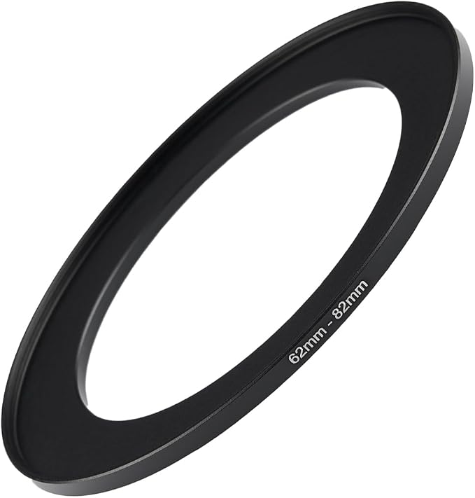 62mm to 82mm Step Up Ring Filter Adapter Black Metal Step up Adapter Rings by Unknown