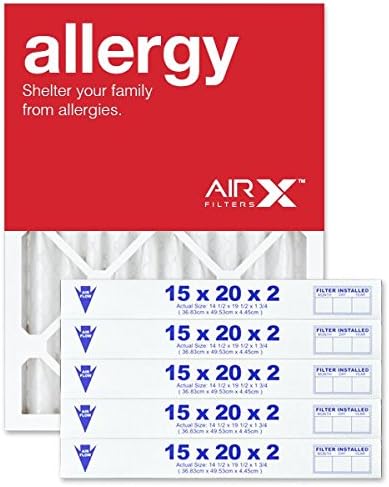 AIRx Filters 15x20x2 Air Furnace Filter MERV 11 Allergy, & Pet Dander, Pleated by AIRXFILTERSWICKEDCLEANAIR