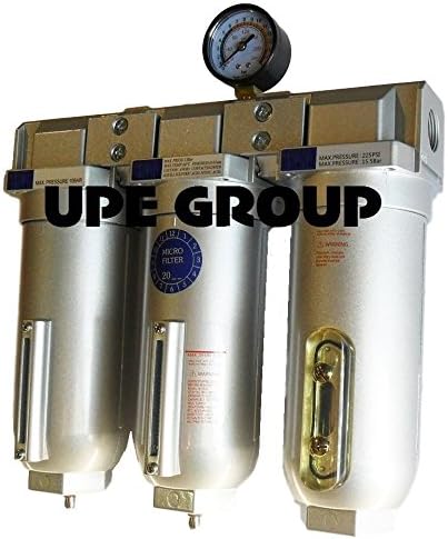 HEAVY DUTY INDUSTRIAL 3 STAGE COMPRESSED AIR CLEANER MOISTURE TRAP, COALESCING by Unknown