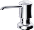 SAMODRA Built in Kitchen Sink Soap and Chrome Lotion Dispenser Built in Design for Counter Top with Large 12 OZ Liquid Soap Bottle