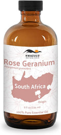 Rose Geranium Essential Oil - Direct from Kwazulu Botanicals in South Africa- Organic Essential Oils for Body, Diffusers, or Aromatherapy | Pure Therapeutic Grade (5ml)