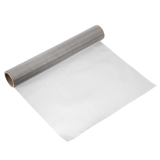 uxcell 400 Mesh 118" x 12" Woven Wire Mesh, 304 Stainless Steel Air Vent Filter by uxcell