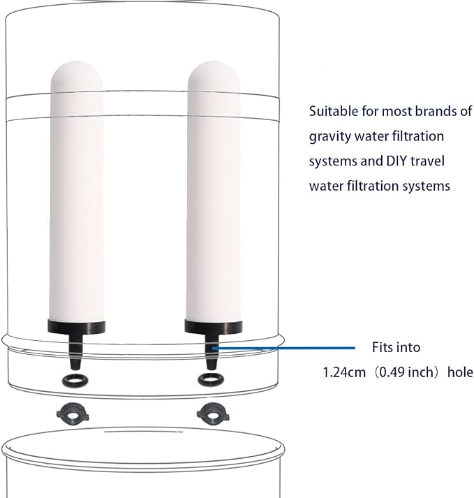 HUINING 4PCS 10-inch Replacement Ceramic Filter Candle - Image 6