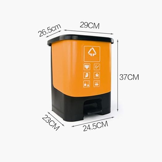 HASMI Trash Can Pedal-Type Trash Can, - Image 2