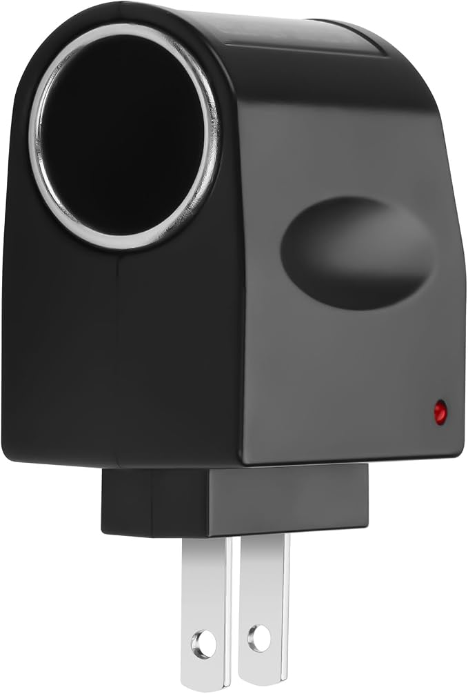 CERRXIAN AC to DC Adapter Wall Plug to 12V 24W Cigarette Lighter Converter by CERRXIAN