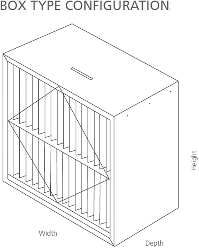 RIGID-PACK 24x20x12 Rigid Box Air Filter – MERV 11/65% ASHRAE HVAC Filter – - Image 7