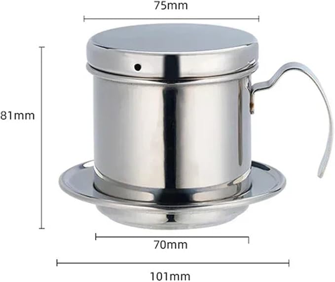 Stainless Steel 304 Vietnamese Coffee Filter Cup Drip Pot Simple And Portable - Image 3