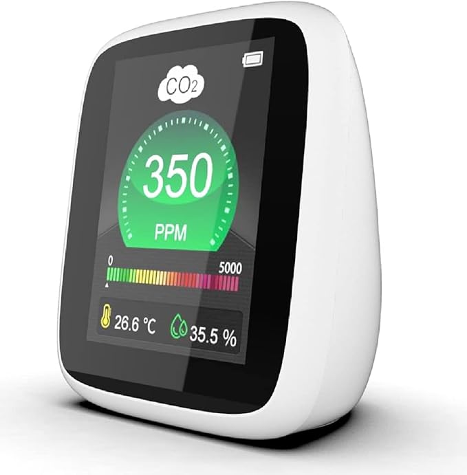 CO2 Carbon Dioxide Air Quality Monitor, Pollution & Ventilation Meter, Tester; - Image 2