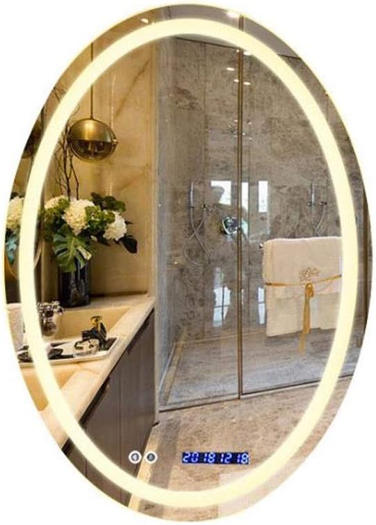 Oval LED Bathroom Mirror Wall Makeup Mirrors Shaving Mirror by Unknown