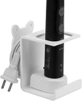 Electric Toothbrush Holder Wall Mounted, Electric Toothbrush Cord Organizer Holds 1 Chargers, Self Adhesive Electric Toothbrush Stand for Bathroom, Medicine Cabinet, Dorm(White)