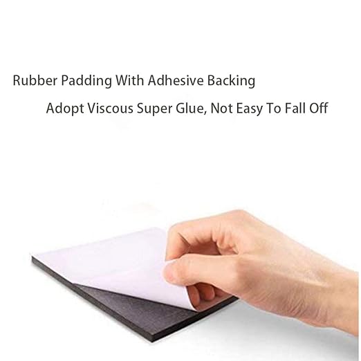 8 Pieces Black Neoprene Foam Anti Vibration Pads, Rubber Padding - Image 4