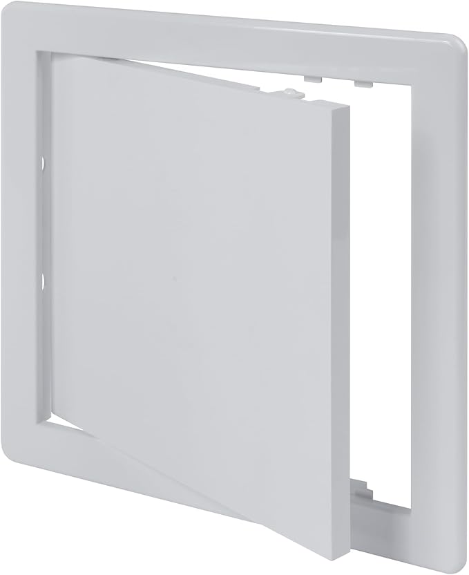 Vent Systems 8x8 Access Panel - Easy Access Doors - ABS Plastic - Access Panel for Drywall, Wall and Ceiling Electrical and Plumbing Service Door Cover - Exterior Dimensions 8.7x8.7 Inches