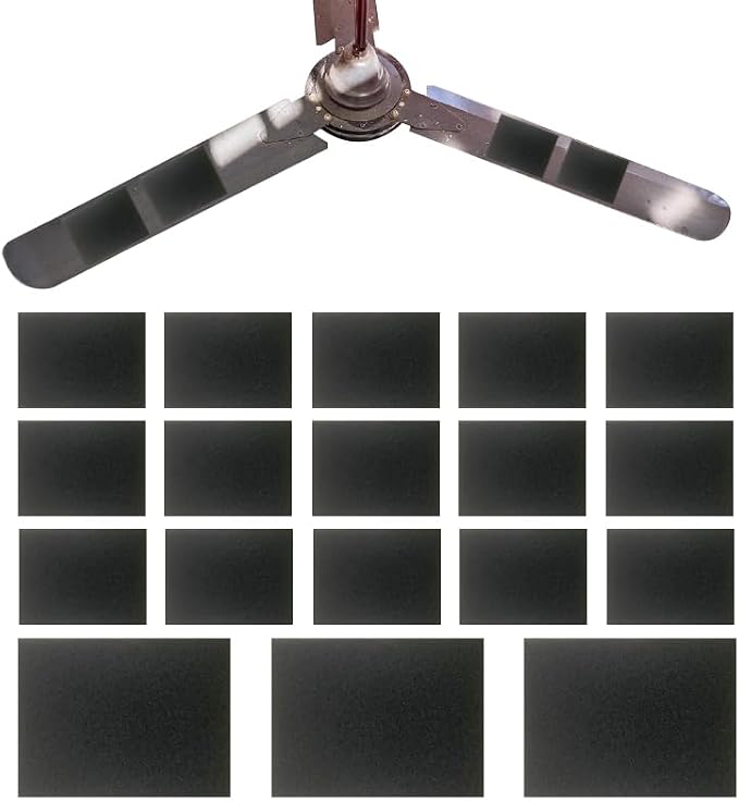 18 Pack Ceiling Fan Filters, Compact 4.8"x3.5" by Unknown