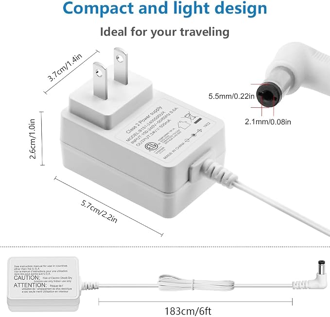 SHNITPWR 24V 0.5A 500mA Power Supply Adapter - Image 3