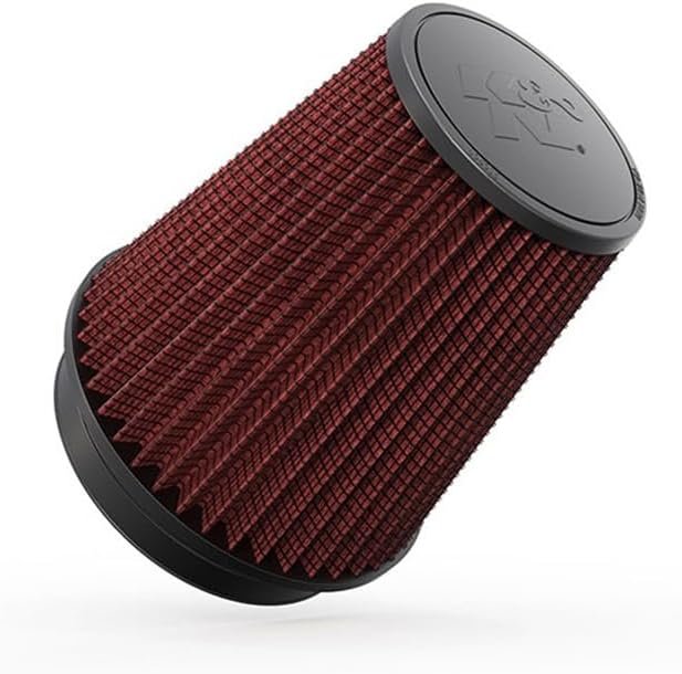 K&N High-Flow Original Lifetime Universal Clamp-On Air Filter: High Performance by KNEngineeringInc